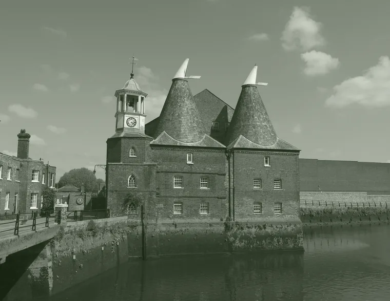 The Clock Mill at Three Mills Island on the River Lea
